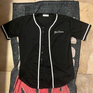 Custom Black “I got 2 lovers” Baseball Jersey with White lining